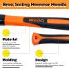 WEDO 300 g Brass Welding Hammer with Fiberglass Handle, 280 mm view 4