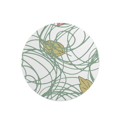 Questo Casa Round Digital-Printed Mouse Pad, Non-Slip Base, 22 cm Diameter