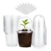 KINGLAKE 32-Pack 10 cm Seedling Pots with Humidity Domes and Plant Labels view 1