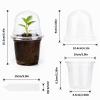 KINGLAKE 32-Pack 10 cm Seedling Pots with Humidity Domes and Plant Labels view 2
