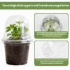 KINGLAKE 32-Pack 10 cm Seedling Pots with Humidity Domes and Plant Labels view 4