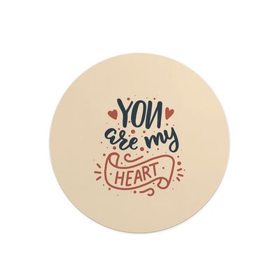 Questo Casa Round Printed Mouse Pad, Non-Slip Base, 22 cm Diameter
