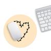 Questo Casa Round Digital-Print Mouse Pad, Non-Slip Base, 22 cm Diameter view 2