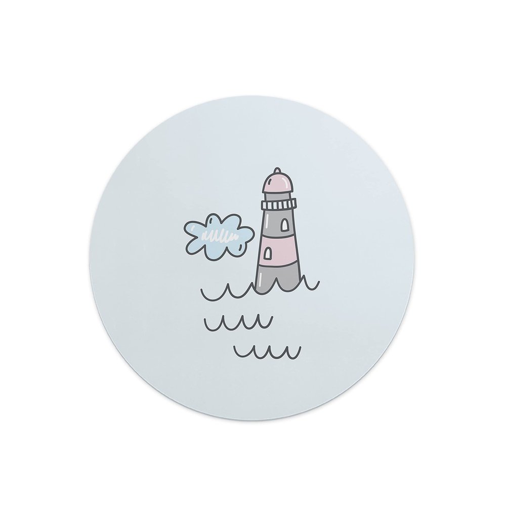 Questo Casa Round Digitally Printed Mouse Pad, Non-Slip Base, 22 cm Diameter