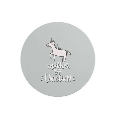 Questo Casa Round Printed Mouse Pad, Non-Slip Base, for Office and Home, 22 cm Diameter