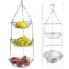 SHZICMY 3-Tier Hanging Fruit and Vegetable Basket view 2