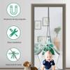 FANGJIE Magnetic Fly Screen Door Curtain, 145 x 265 cm (57 x 104 in), Gray view 3
