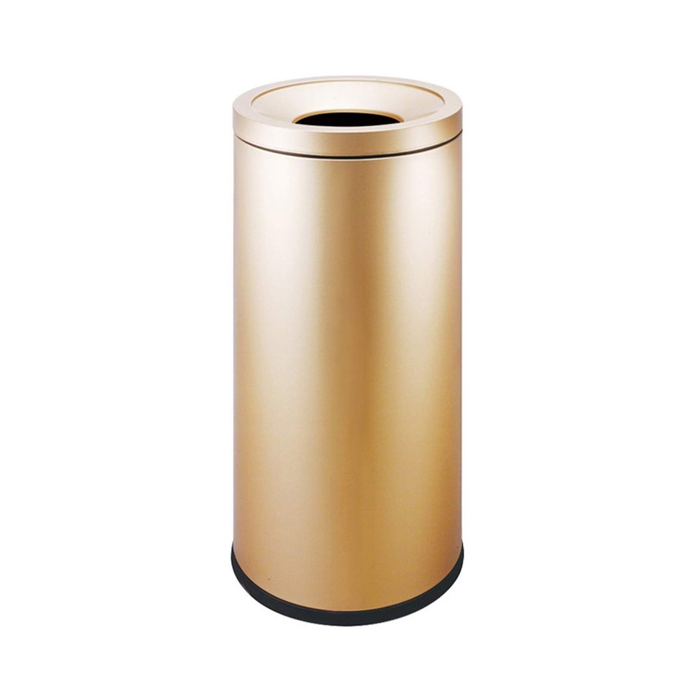 YUHUAWF Outdoor Stainless Steel Trash Can, 40 L