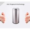 YUHUAWF Outdoor Stainless Steel Trash Can, 40 L view 3