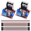 DAOKAI 2-Pack L298N Motor Driver Controller Boards with Dupont Cables and 24 AWG Wire view 1