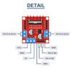DAOKAI 2-Pack L298N Motor Driver Controller Boards with Dupont Cables and 24 AWG Wire view 4