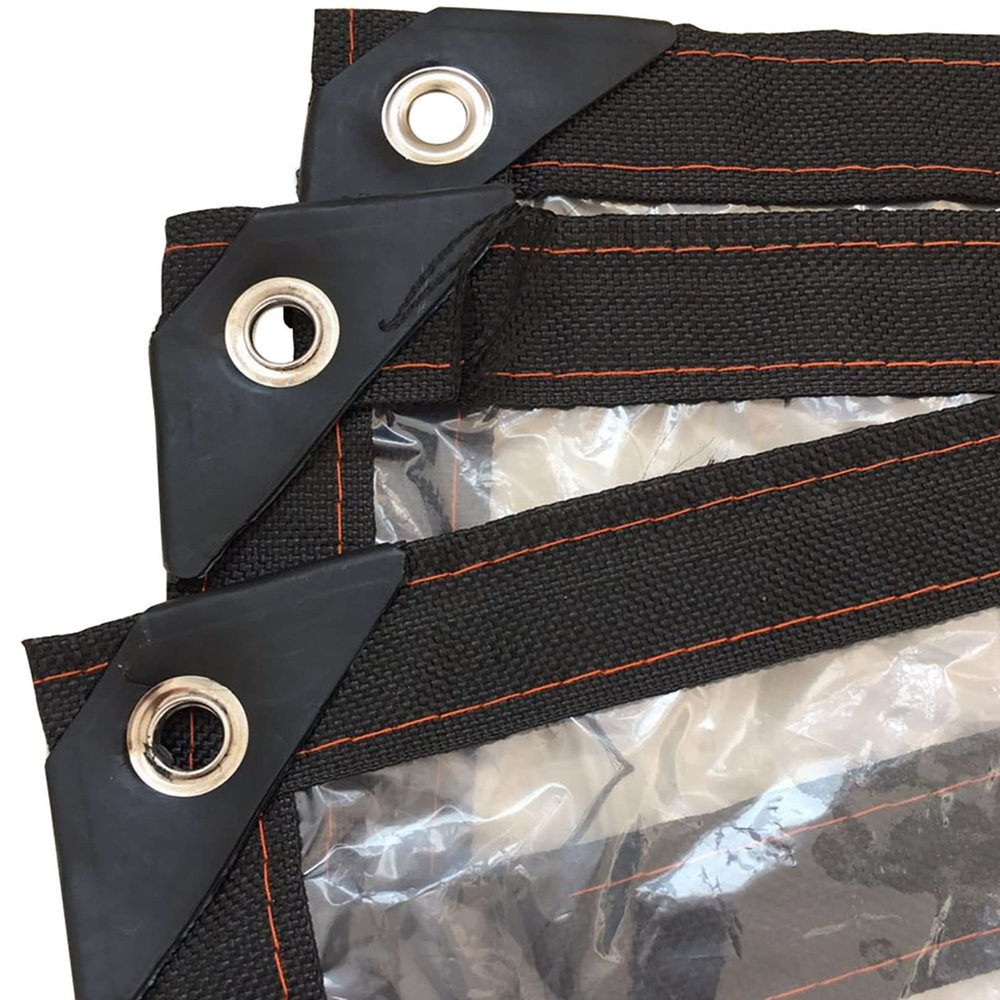 Lightweight Clear Waterproof Tarpaulin, 1.5 m x 3.5 m, 0.13 mm Thick