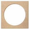 MDF Wood Square with Circular Cutout - Decorative Crafting, 3–50 cm view 1