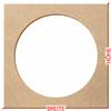 MDF Wood Square with Circular Cutout for Crafts and Décor, 3–50 cm view 2