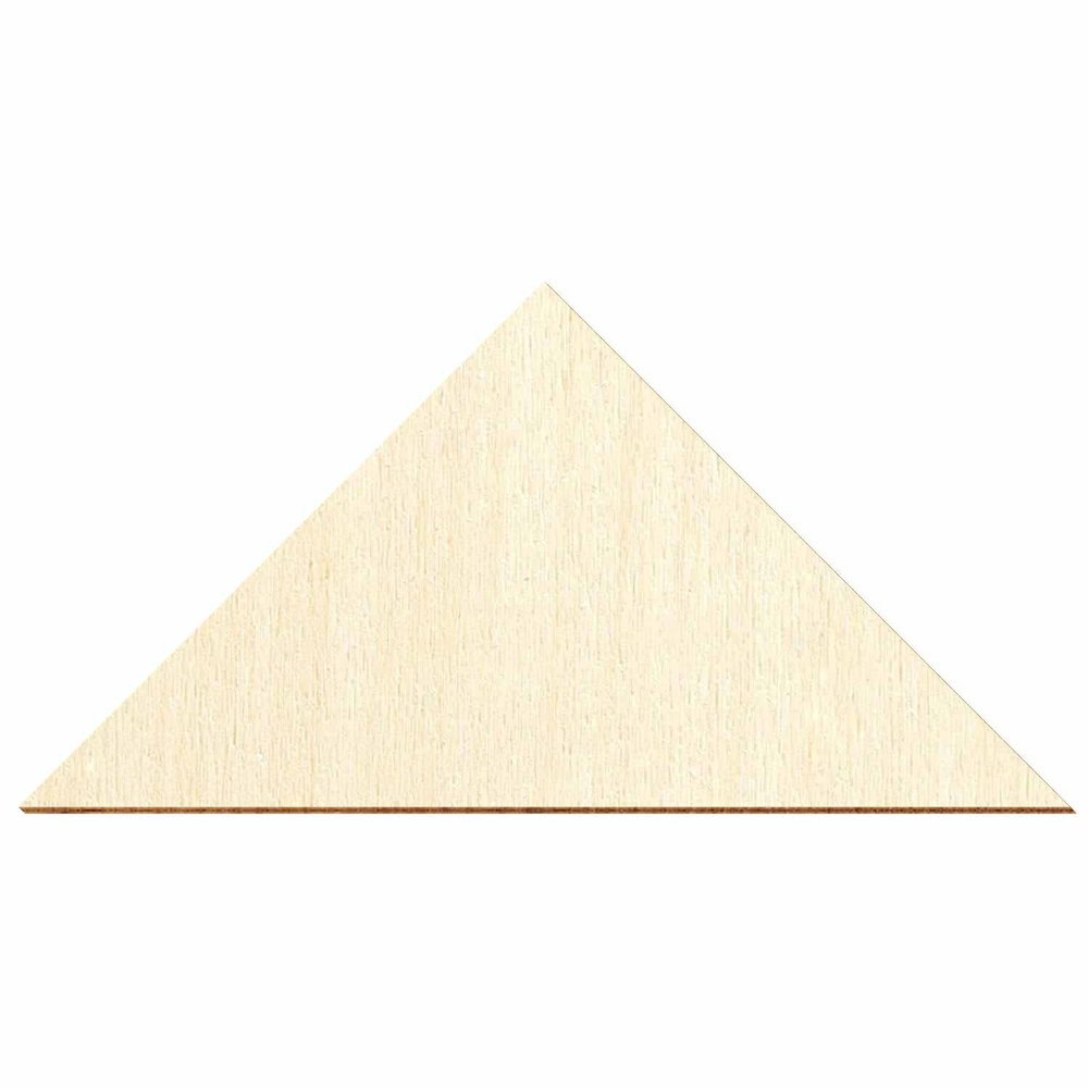Right-Triangle Wood Cutouts for Crafts, 2–50 cm