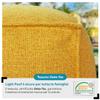 DESHOME Light Pouf Indoor Bean Bag Sofa, 200 x 200 cm, 4-Piece Set, Sunny Yellow view 2