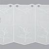 Plauener Spitze Tree Café Curtain, 64.8 x 50 cm, White view 3