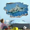 Kuletkear 3D Shark B Wall Decal, Wall Hole Sticker, Self-Adhesive, 83 x 55 cm view 2