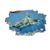 Kuletkear 3D Shark B Wall Decal, Wall Hole Sticker, Self-Adhesive, 83 x 55 cm view 4
