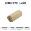 Sea to Summit Airlite Towel L Travel Towel - Microfiber - Absorbent & Quick-Drying - Ultralight - Compact - 60 x 120 cm - Desert Brown - 67 g view 2