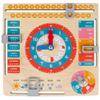 Wooden Educational Clock and Calendar for Children – English Learning Board, Ages 3+ view 1
