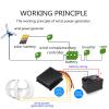AISINILALAO 9000W AC 12V/24V/48V Vertical Wind Turbine Generator with MPPT Controller view 3