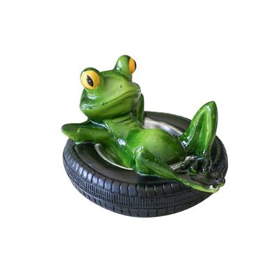 Resin Frog Garden Statue for Outdoor Décor