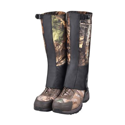 LZQpearl Waterproof Hiking Gaiters for Men and Women, Snake-Resistant Leg Gaiters, Camo, M