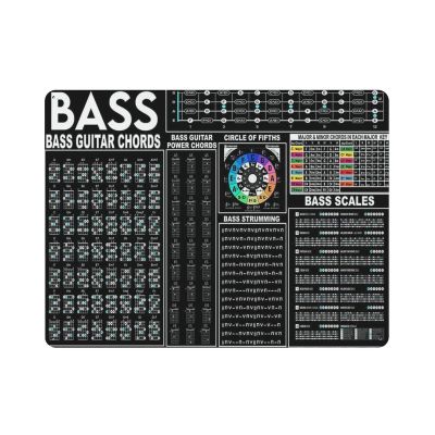 AOOEDM Bass Guitar Chords Vintage Metal Sign