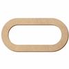 MDF Wood Oval with Oval Cutout – DIY Décor, 6–50 cm view 1