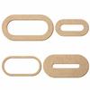 MDF Wood Oval with Oval Cutout – DIY Décor, 6–50 cm view 2