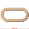 MDF Wood Oval with Oval Cutout – DIY Décor, 6–50 cm view 3