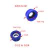 Lawn and Garden Irrigation Repair Fittings, 100 Pieces, 3/4" Female to 1" Male view 4