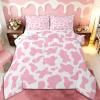 Pink Cow Print Kids' Comforter Set view 1