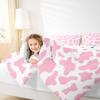 Pink Cow Print Kids' Comforter Set view 4