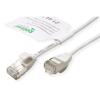 ROLINE GREEN U/FTP Cat. 6A (Class EA) LSOH Slim Patch Cable, White, 0.5 m view 2