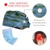 RIEODKFMHD 2-Pack Blue-White Christmas Snowflake Seasonal Surgical Caps with Buttons for Long Hair, Multicolor 03, M/L view 2