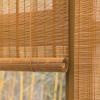YUJIANHUAA Natural Handwoven Bamboo Roll-Up Blind, Side-Cord, 130 x 180 cm view 3