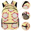 Leisure Campus Travel Backpacks, Dragon Fruit Bags with Bottle Holder for Girls and Boys view 3