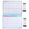 UKCOCO 2-Piece Magnetic Weekly and Monthly Planner Set view 3