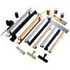 SZOMH Knurled Brass Cabinet Handles, Gold and Black view 1