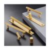 SZOMH Knurled Brass Cabinet Handles, Gold and Black view 4
