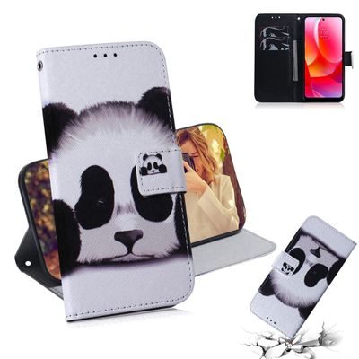 XFDSFDL Protective Wallet Case for Motorola Moto G31/G41 (6.4-Inch), PU Leather Flip Cover with Panda Pattern, Stand, Magnetic Closure and Card Slot 07