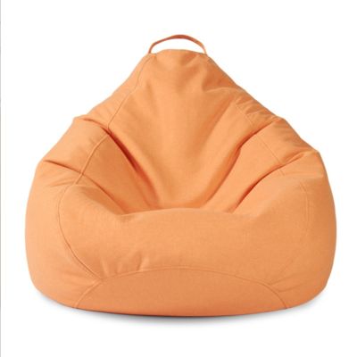 RHDFKOD Bean Bag Cover Without Filling, Extra-Large, Zippered, Washable Polyester, Indoor and Outdoor, Orange, 39.3 x 47.2 in