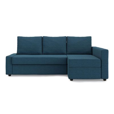 MASTERS OF COVERS Replacement Sofa Cover for IKEA Friheten Corner Sofa, Left/Right Chaise, Tailored Fit, Durable Fabric, 230 x 68/151 x 66 cm (Navy Blue, Polyester)