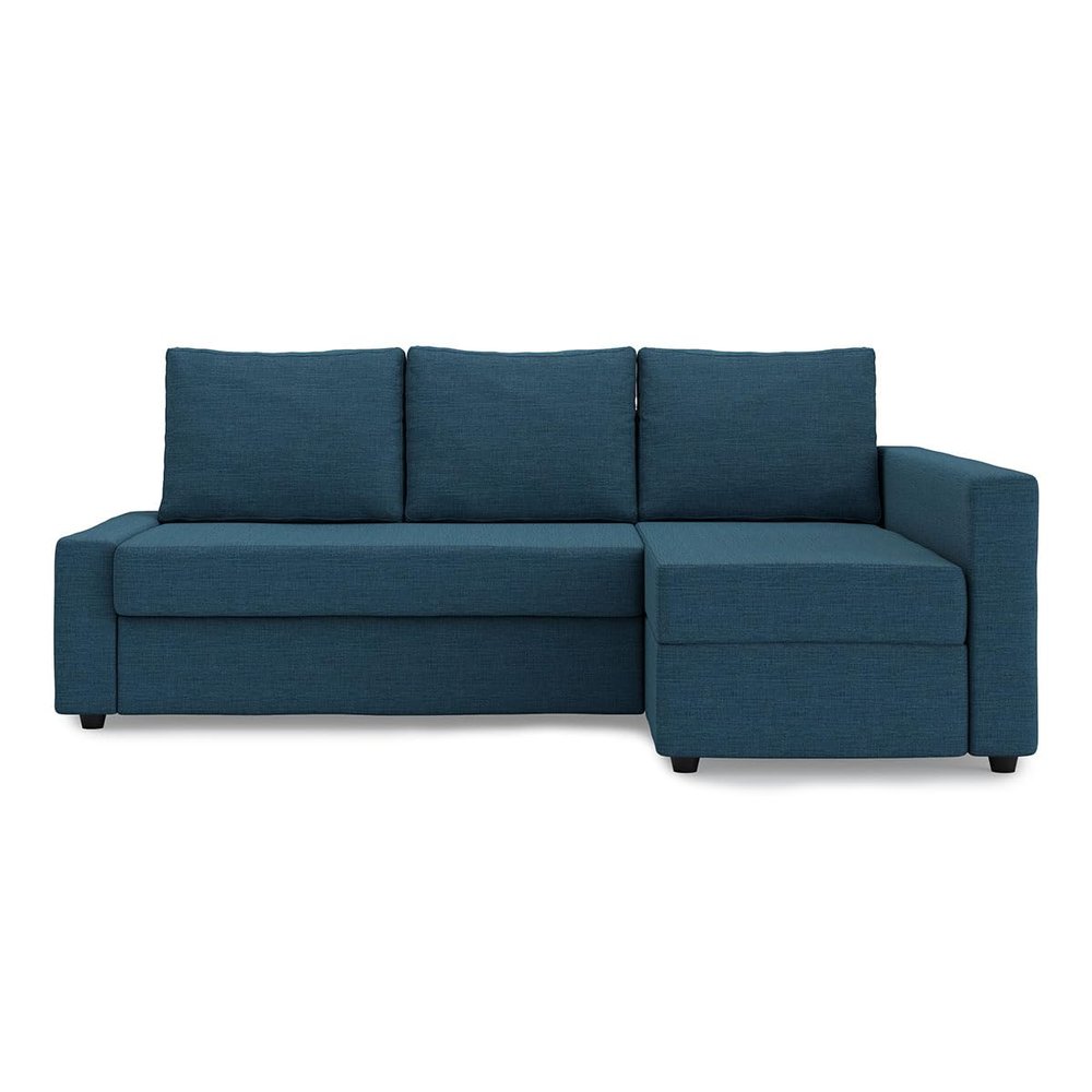 MASTERS OF COVERS Replacement Sofa Cover for IKEA Friheten Corner Sofa, Left/Right Chaise, Tailored Fit, Durable Fabric, 230 x 68/151 x 66 cm (Navy Blue, Polyester)