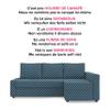 MASTERS OF COVERS Replacement Sofa Cover for IKEA Friheten Corner Sofa, Left/Right Chaise, Tailored Fit, Durable Fabric, 230 x 68/151 x 66 cm (Navy Blue, Polyester) view 2