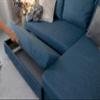 MASTERS OF COVERS Replacement Sofa Cover for IKEA Friheten Corner Sofa, Left/Right Chaise, Tailored Fit, Durable Fabric, 230 x 68/151 x 66 cm (Navy Blue, Polyester) view 3