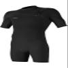 O'Neill Hyperfreak 2mm Chest-Zip Short-Sleeve Spring Wetsuit, BLK/BLK, L view 1