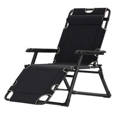 Mafatian Oversized Outdoor Lounge Recliner, Zero-Gravity Chair with Removable Headrest, Supports over 440 lb